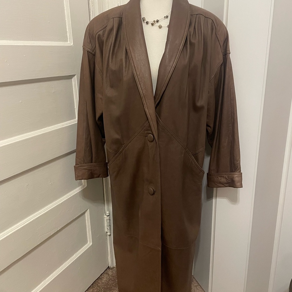 Vintage Jaqueline Ferrer leather coat